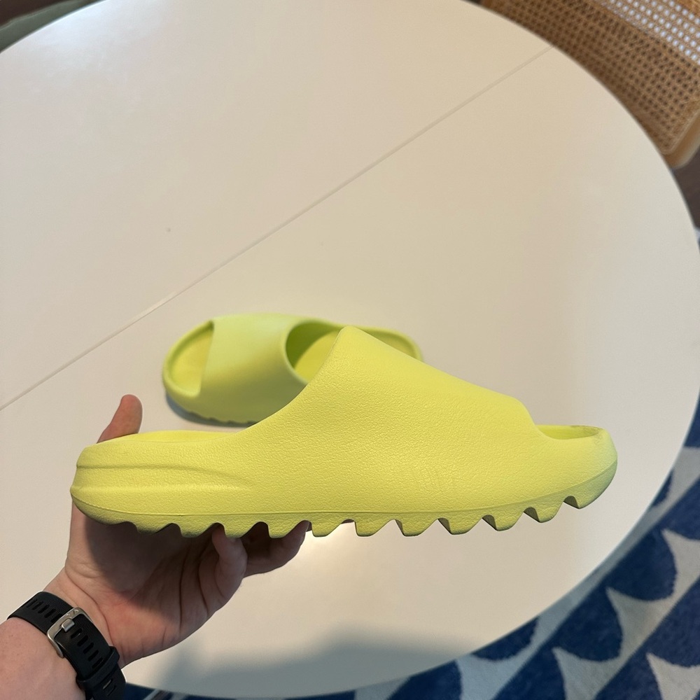 Yeezy Slides in Glow Green